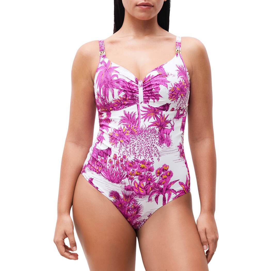 Costume intero Sfoderato con ferretto Donna Sauvage C17UR0 Chantelle - evabiancheria